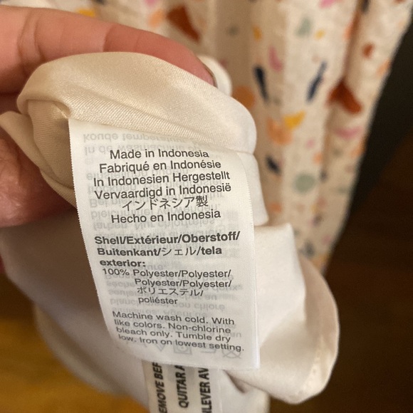 Madewell Tie-Waist Midi Dress in Terrazzo NWT - Picture 9 of 9